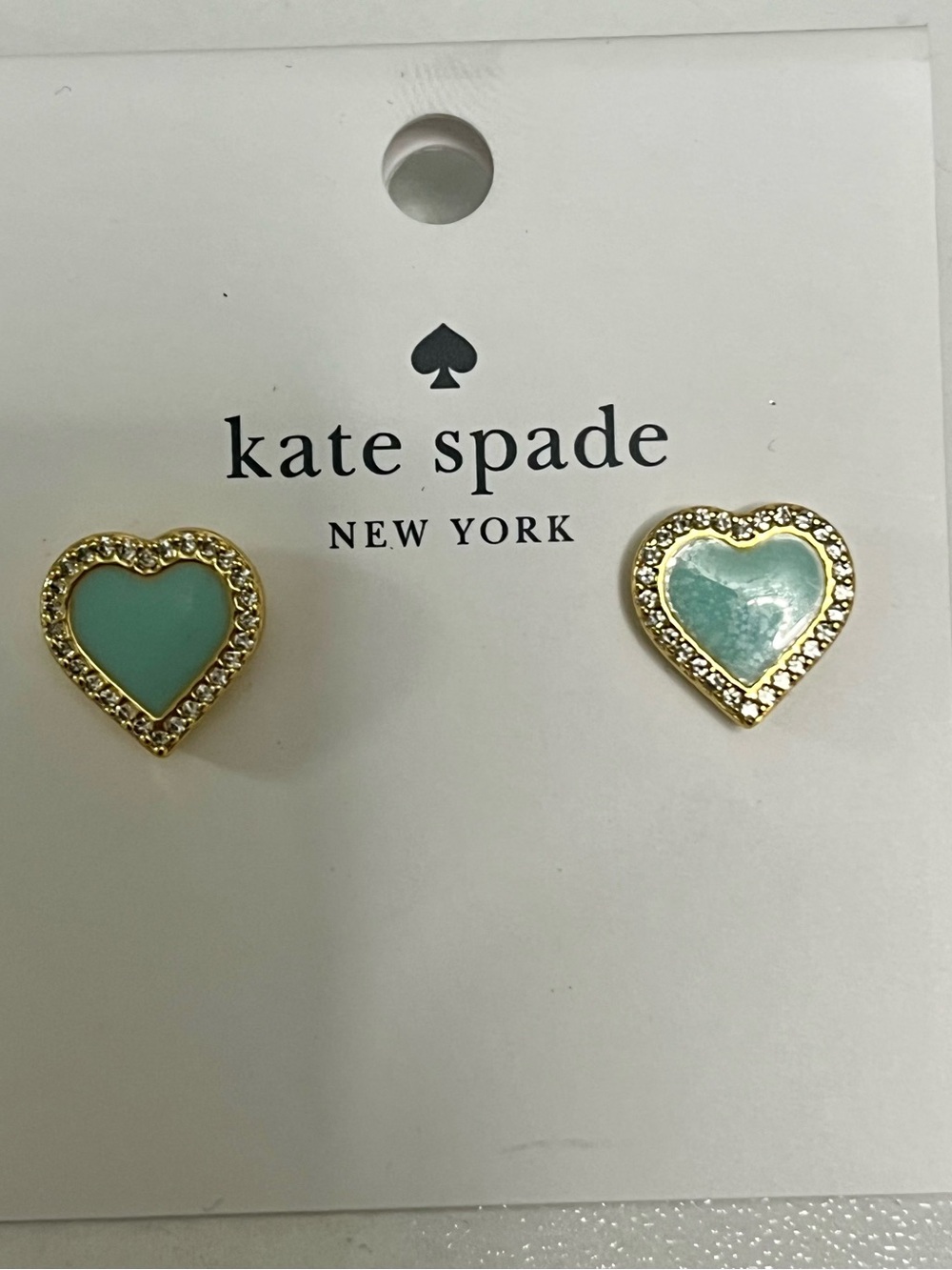 NWOT Kate Spade Take Heart studs